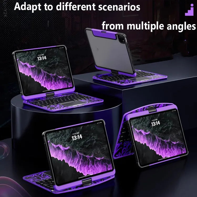 Magic Keyboard For Ipad 11th Gen A16 10th Gen 10.9 A2696 A2757 10.2 9th 8th 7th Air7 Air6 5 4 Transparent Crystal Keyboard Case