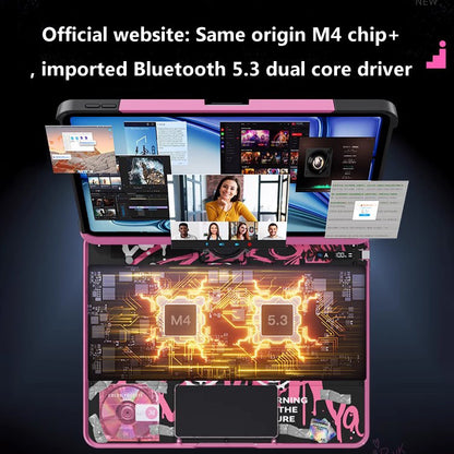Magic Keyboard For Ipad 11th Gen A16 10th Gen 10.9 A2696 A2757 10.2 9th 8th 7th Air7 Air6 5 4 Transparent Crystal Keyboard Case