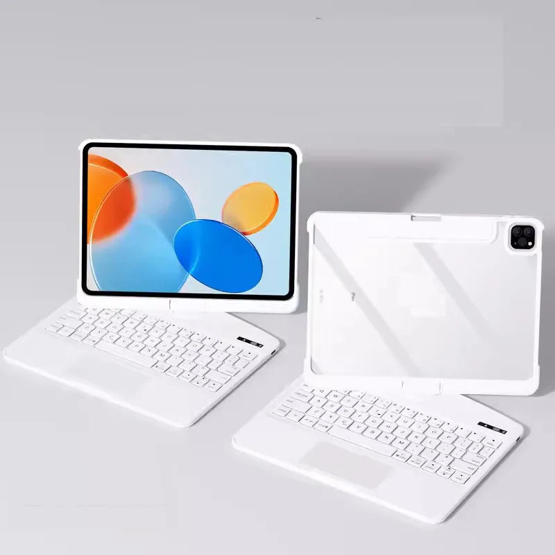 Magic Keyboard For Ipad 11th Gen A16 10th Gen 10.9 A2696 A2757 10.2 9th 8th 7th Air7 Air6 5 4 Transparent Crystal Keyboard Case