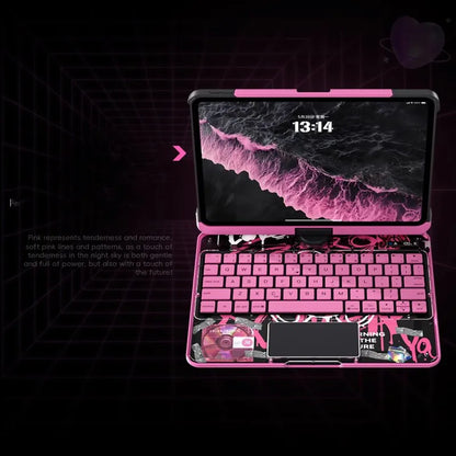 Magic Keyboard For Ipad 11th Gen A16 10th Gen 10.9 A2696 A2757 10.2 9th 8th 7th Air7 Air6 5 4 Transparent Crystal Keyboard Case