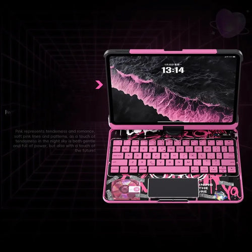 Magic Keyboard For Ipad 11th Gen A16 10th Gen 10.9 A2696 A2757 10.2 9th 8th 7th Air7 Air6 5 4 Transparent Crystal Keyboard Case