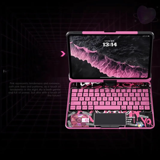 Magic Keyboard For Ipad 11th Gen A16 10th Gen 10.9 A2696 A2757 10.2 9th 8th 7th Air7 Air6 5 4 Transparent Crystal Keyboard Case