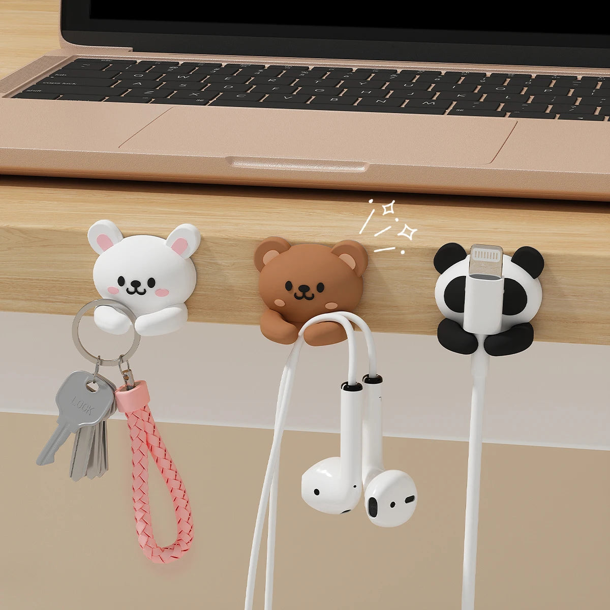 Cute Cartoon Desktop Cable Organizer Managers
