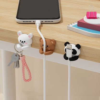 Cute Cartoon Desktop Cable Organizer Managers