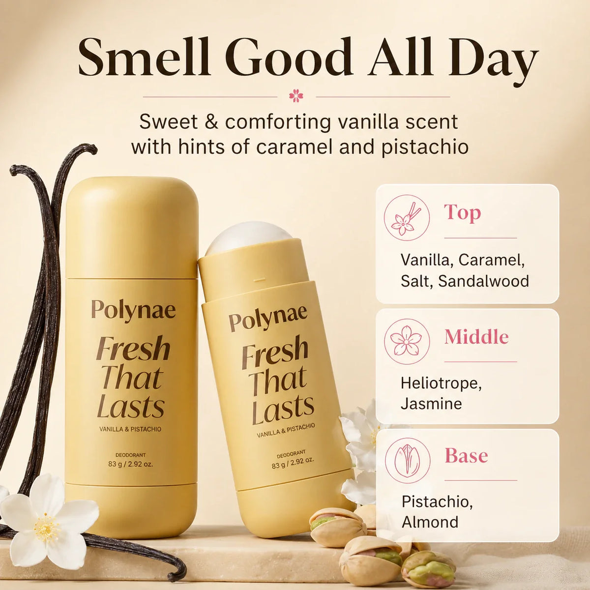 Vanilla & Pistachio Brightening Deodorant